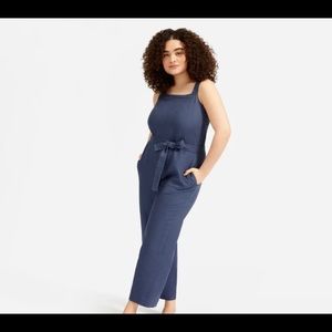 Everlane Linen Square-Neck Jumpsuit